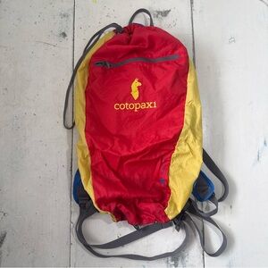 cotopaxi Red and Yellow Lightweight Packable Backpack